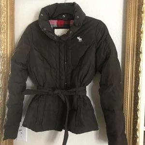 Abercrombie down jacket girls large 10 12